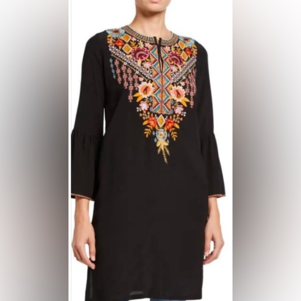 EUC Johnny Was silk tunic, 2X